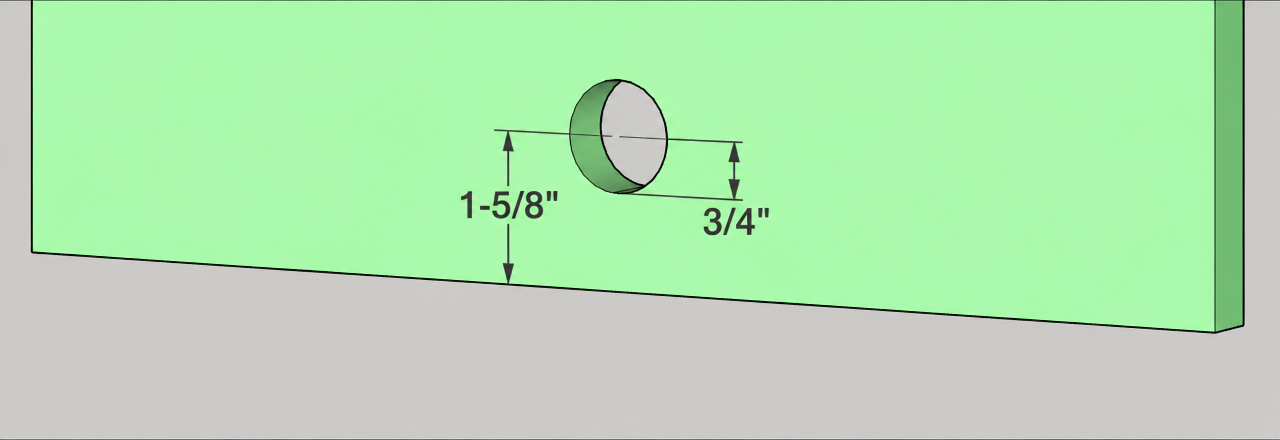Entrance hole dimensions